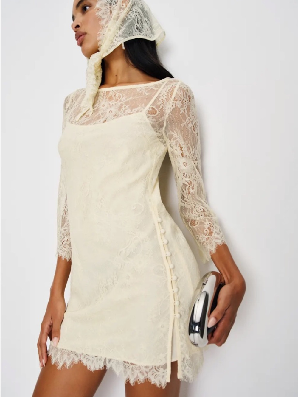 Reformation Annemarie Two Piece Ivory - Size 0